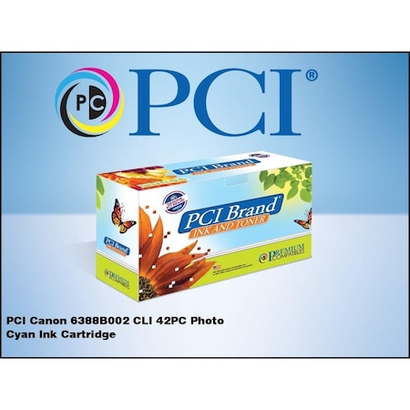 Pci Compatible for Canon 6388B002 CLI42PC Photo Cyan High Yield Ink for PIXMA Pro100, PIXUS Pro100 CLI-42PC-PCI